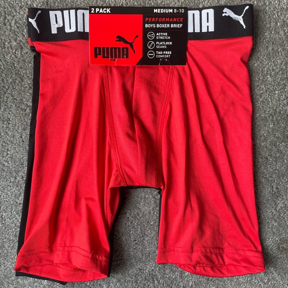 Puma Boys Performance Boxer Brief - 2 Pack